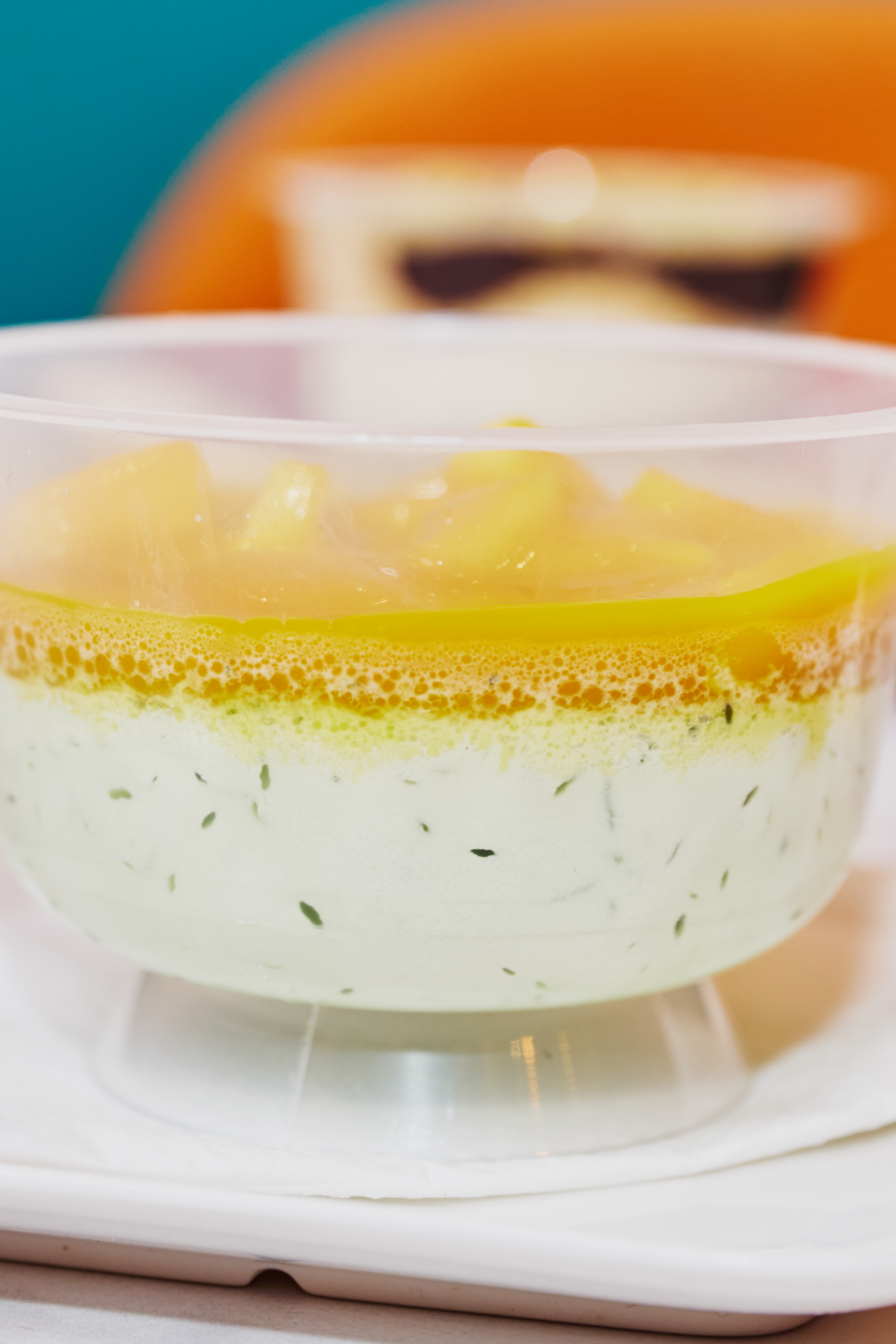 Panna cotta mangue-basilic