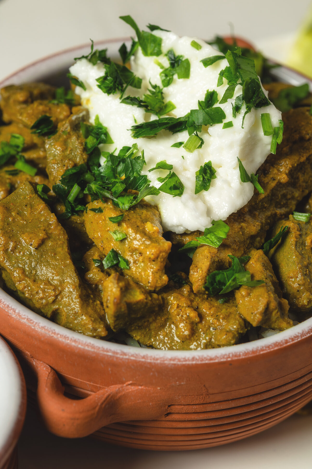 Viande marinée aux épices et toum maison